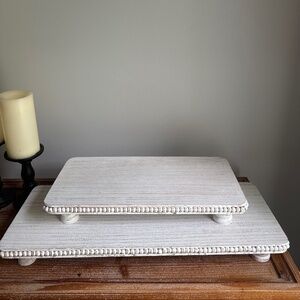 NWT MUD PIE beaded serving board set